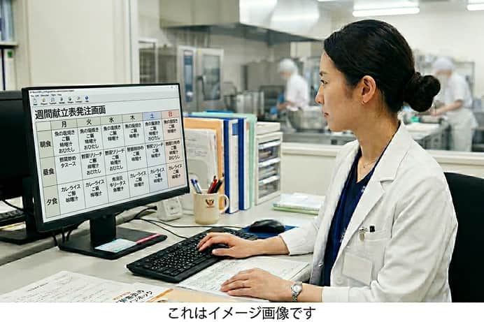 管理栄養士が献立を作成するイメージ